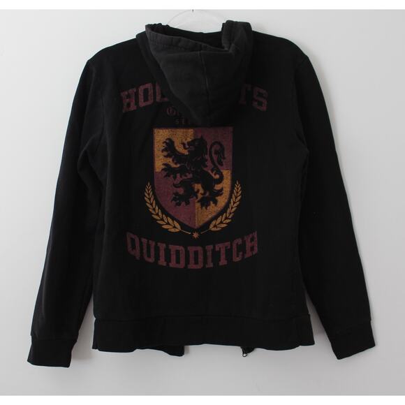 Harry Potter Womens Gryffindor Black Full Zip Front Hoodie Size Small Pre-Owned - Picture 2 of 8